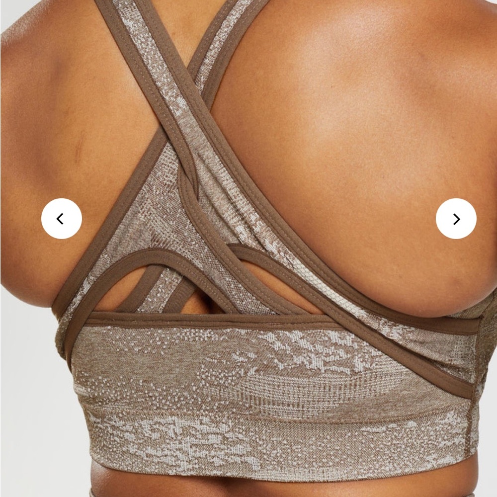 Gymshark Brown Sports Bra NWT